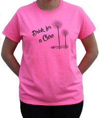 Adirondack Winery Drink for a Cure T-Shirt---No-bkgrd